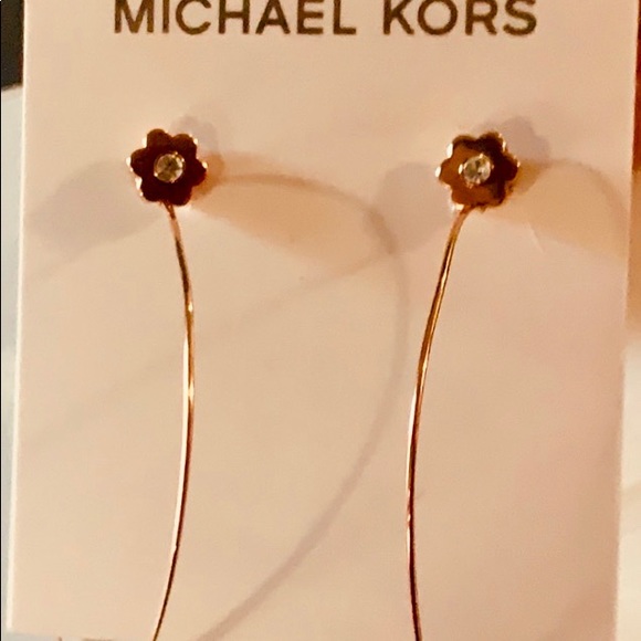 michael kors flower earrings